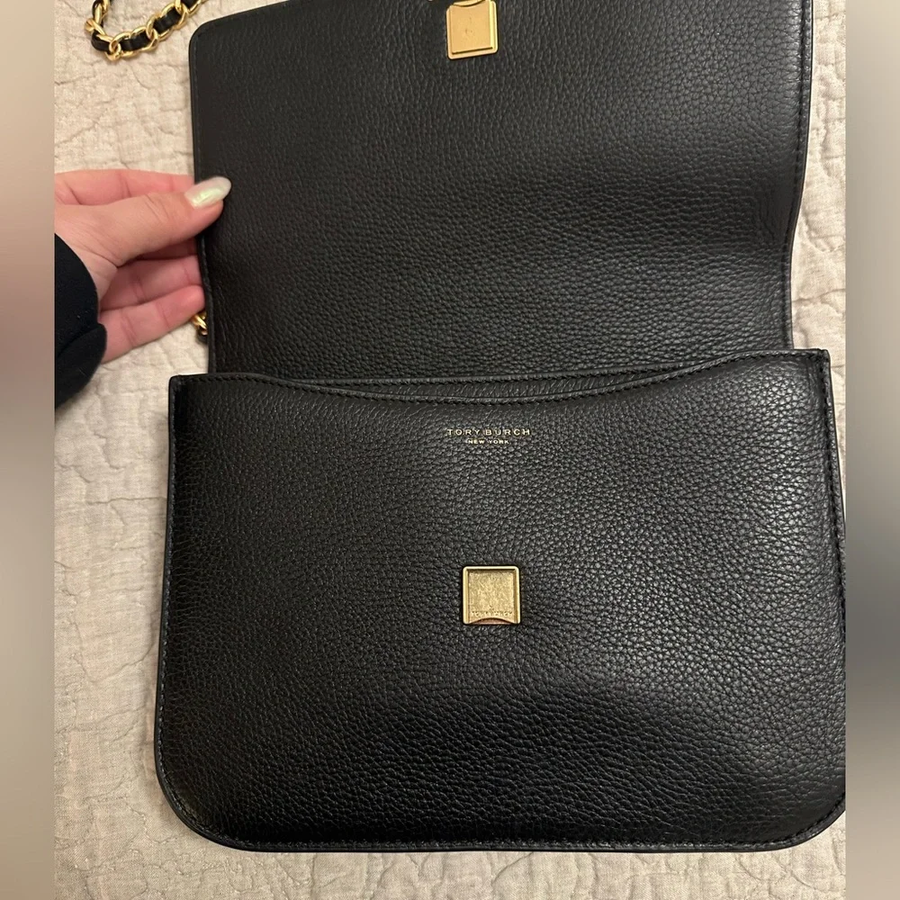 Tory Burch Black Leather Crossbody Bag - Picture 2 of 11